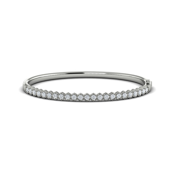 Diamond Honeycomb Bangle