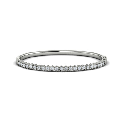 Diamond Honeycomb Bangle