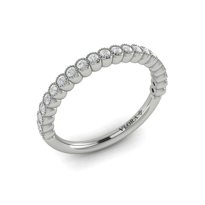 Stackable Bands Wedding Band in Platinum by Vlora Bridal
