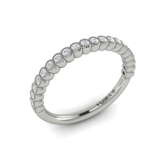 Stackable Bands Wedding Band in Platinum by Vlora Bridal