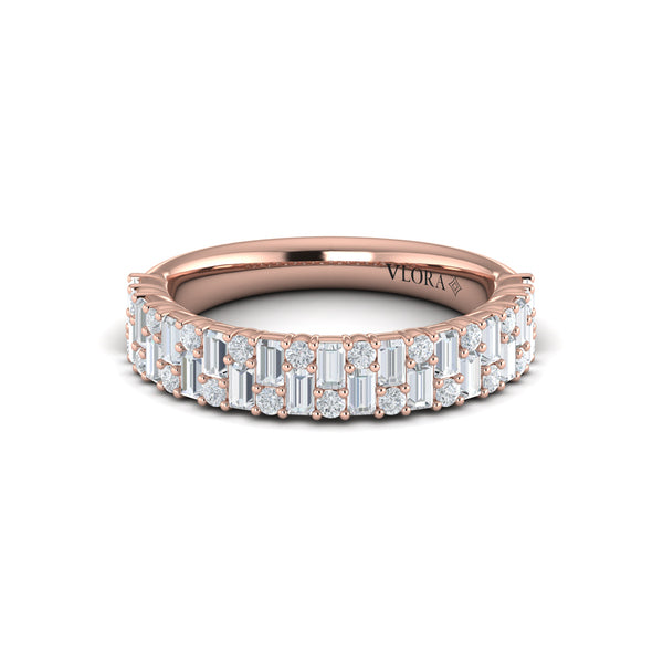Multi Baguette and Round Diamond Ring
