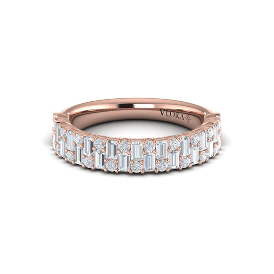 Multi Baguette and Round Diamond Ring