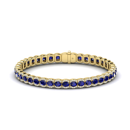 Diamond and Sapphire Bracelet
