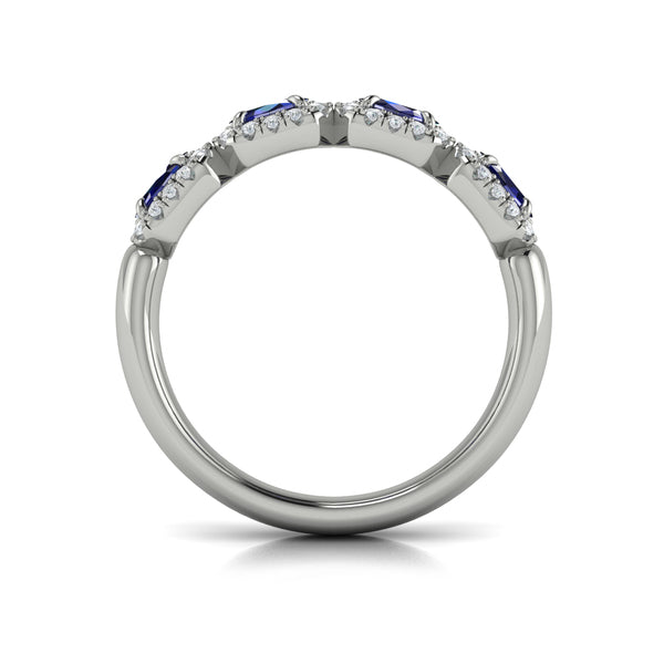 Diamond and Sapphire Statement Ring