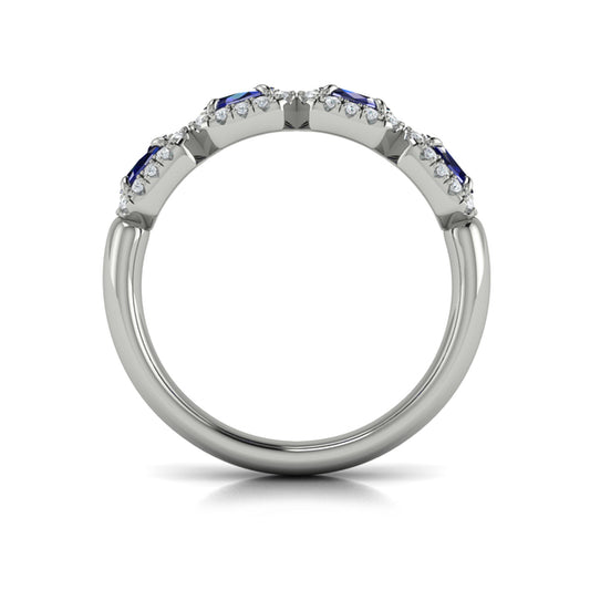 Diamond and Sapphire Statement Ring