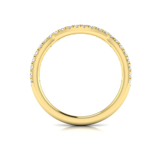 Entwined Oval Halo Matching Wedding Band