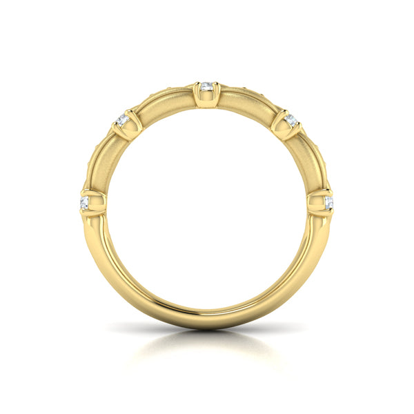 Double Cascade Ring with Satin Finish