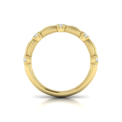 Double Cascade Ring with Satin Finish