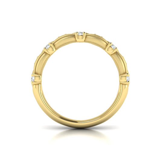 Double Cascade Ring with Satin Finish