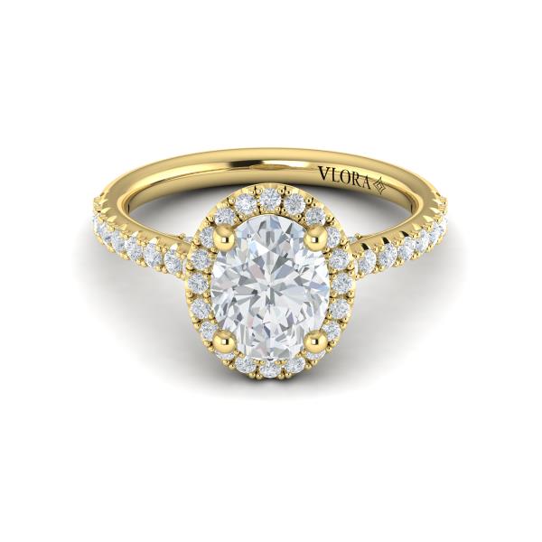 Timeless Oval Halo Engagement Ring