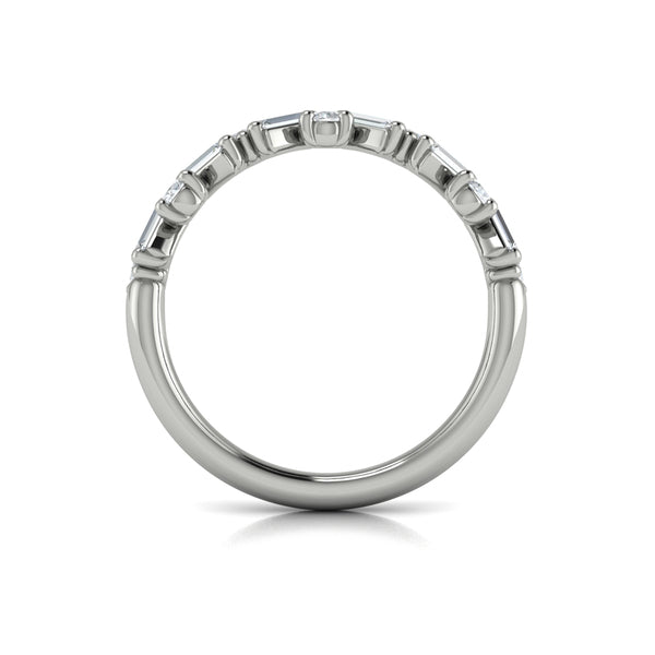 Stackable Bands Wedding Band in Platinum by Vlora Bridal