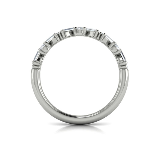 Stackable Bands Wedding Band in Platinum by Vlora Bridal