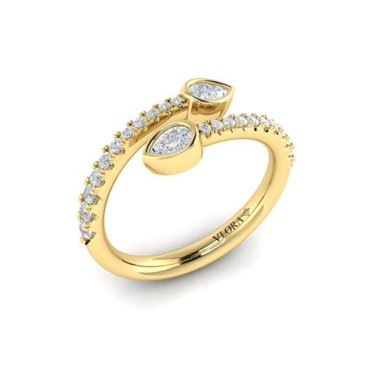 Diamond Double Wrap Ring