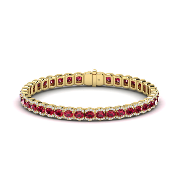 Diamond and Ruby Bracelet