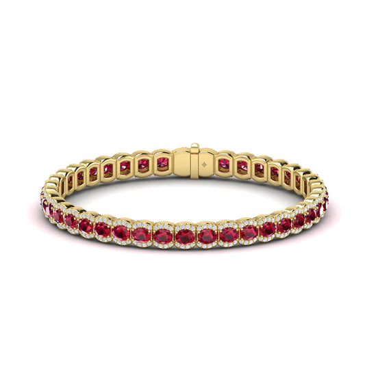 Diamond and Ruby Bracelet