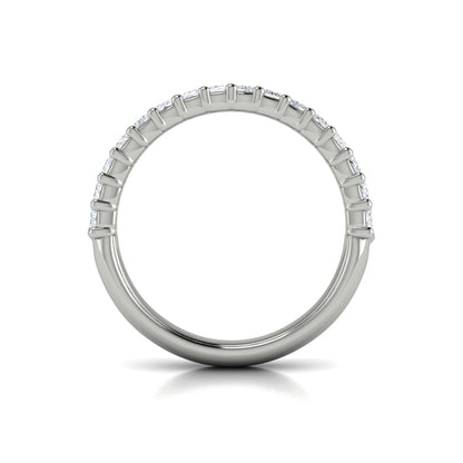 Matching Band for Emerald Cut Engagement Ring with Baguette Diamond Band