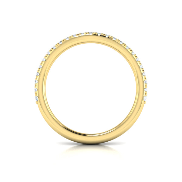 Matching Bands Wedding Band in 14K Yellow Gold by Vlora Bridal