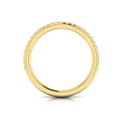 Matching Bands Wedding Band in 14K Yellow Gold by Vlora Bridal
