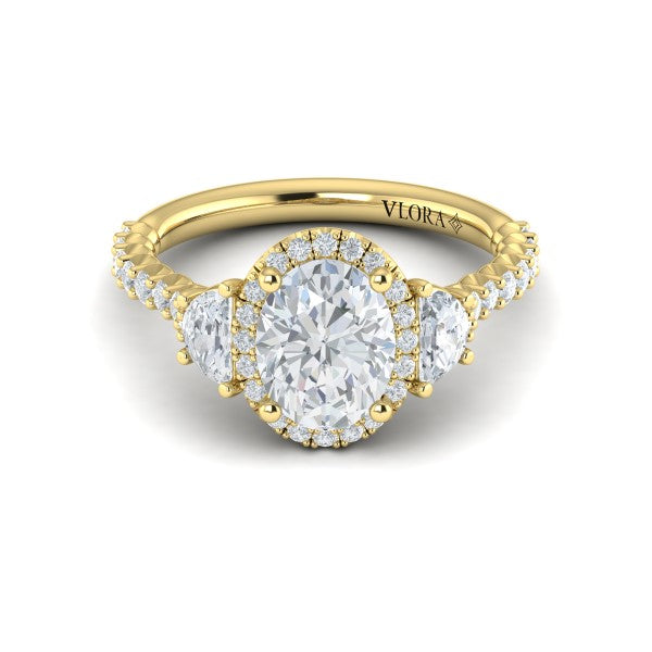 Embrace Halo Oval Engagement Ring