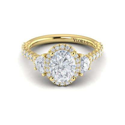 Embrace Halo Oval Engagement Ring