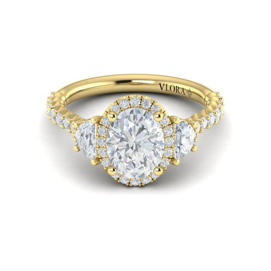 Embrace Halo Oval Engagement Ring