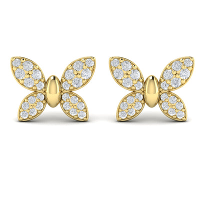 Butterfly Diamond Pavé Earrings