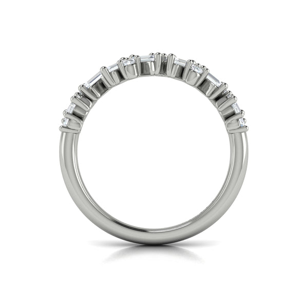Multi Baguette and Round Diamond Ring