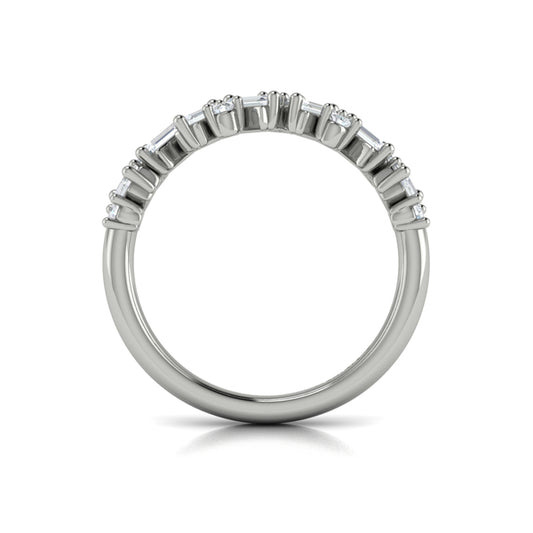Multi Baguette and Round Diamond Ring