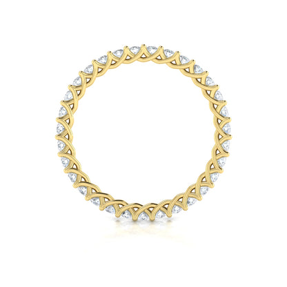 Delicately Woven Eternity Ring