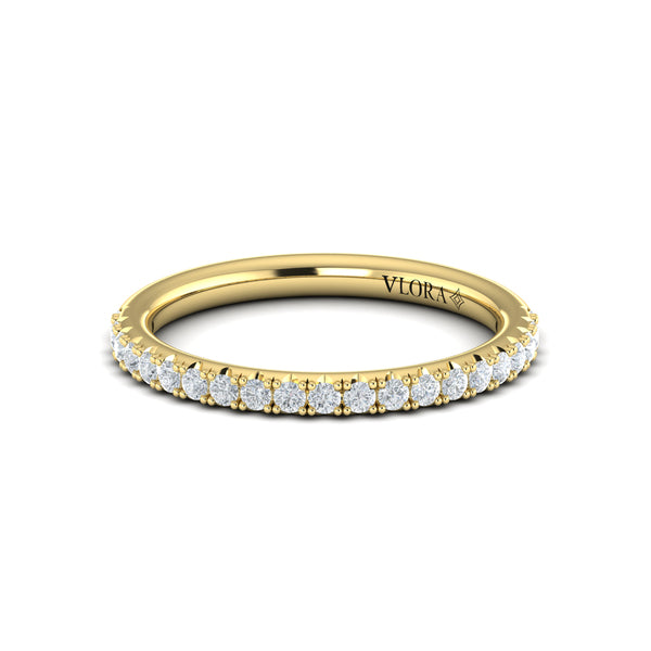Matching Bands Wedding Band in 14K Yellow Gold by Vlora Bridal