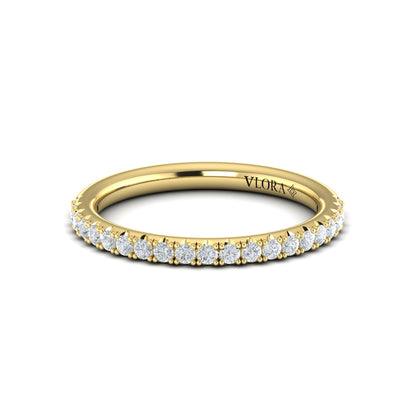Matching Bands Wedding Band in 14K Yellow Gold by Vlora Bridal