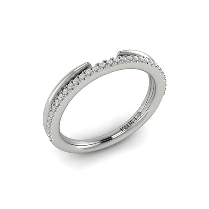 Stackable Bands Wedding Band in Platinum by Vlora Bridal