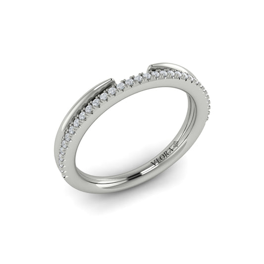 Stackable Bands Wedding Band in Platinum by Vlora Bridal