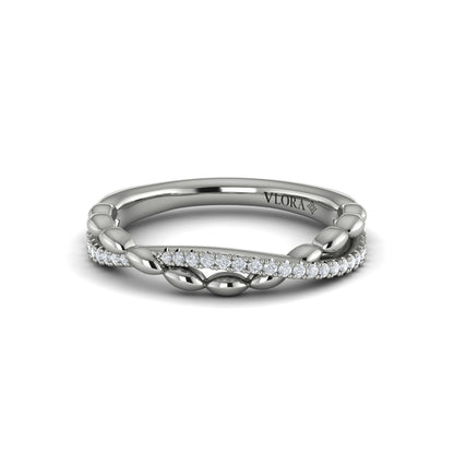 Stackables Wedding Band in Platinum by Vlora Bridal