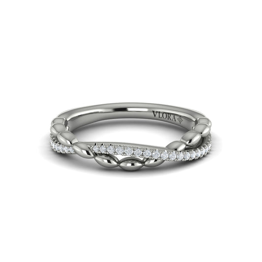 Stackables Wedding Band in Platinum by Vlora Bridal