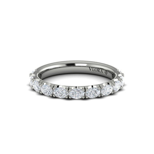 Matching Band for Diamond Accented Oval Engagement Ring