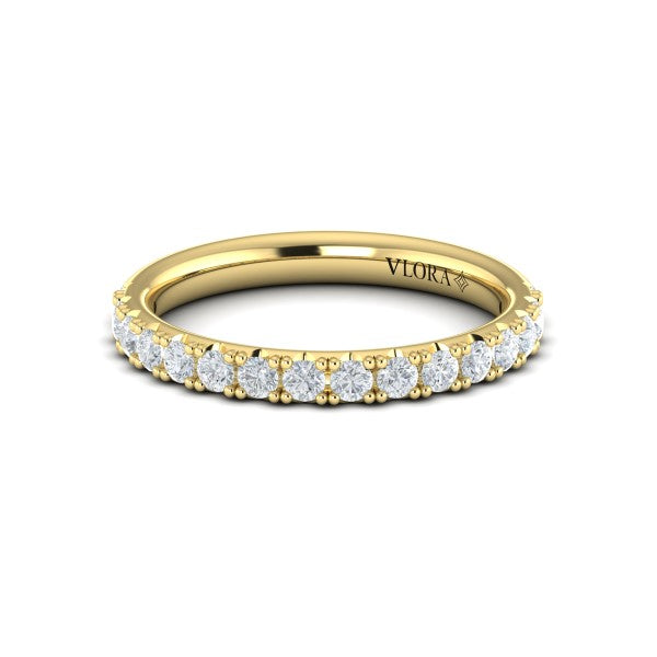 Matching Bands Wedding Band in 14K Yellow Gold by Vlora Bridal