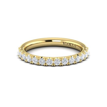 Matching Bands Wedding Band in 14K Yellow Gold by Vlora Bridal
