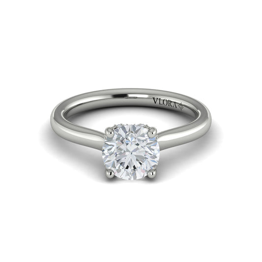 Elegant Classic Solitaire Engagement Ring