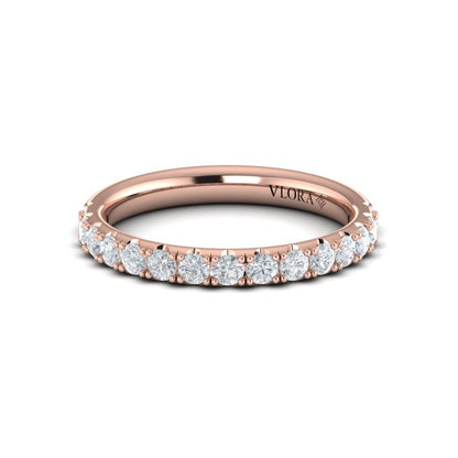 Matching Band for Timeless Cathedral Engagement Ring with Hidden Halo