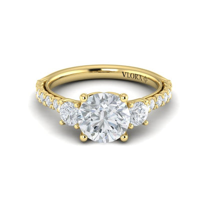 Classic Trio Three Stone Engagement Ring