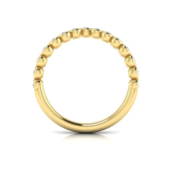 Contour Bands Wedding Band in 14K Yellow Gold by Vlora Bridal