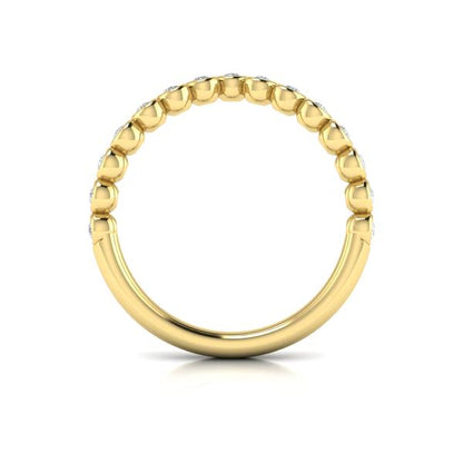 Contour Bands Wedding Band in 14K Yellow Gold by Vlora Bridal