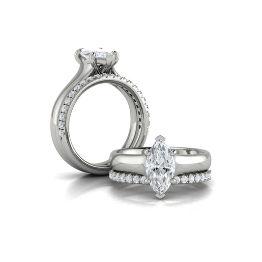 Marquise Solitaire Engagement Ring