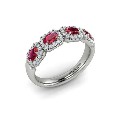 Diamond and Ruby Statement Ring