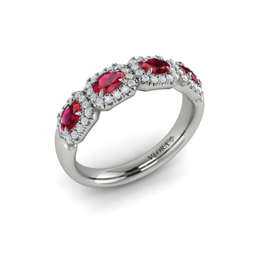 Diamond and Ruby Statement Ring