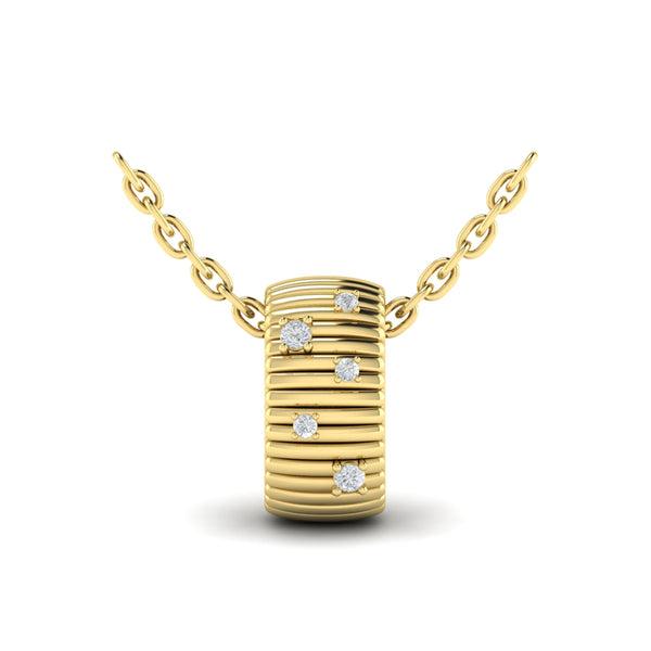 Fluted Ring Pendant