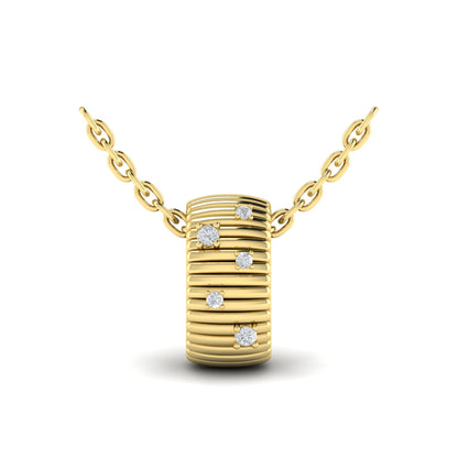 Fluted Ring Pendant