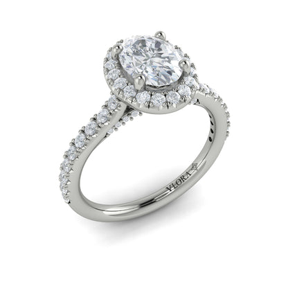 Timeless Oval Halo Engagement Ring