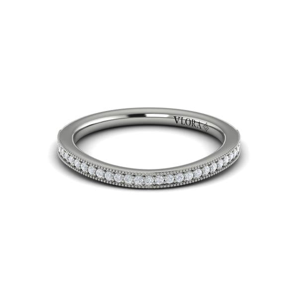 Matching Band for Vintage Splendor Oval Split Shank Engagement Ring